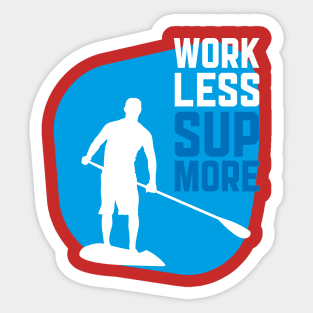 Stand Up Paddle Shirt Sticker